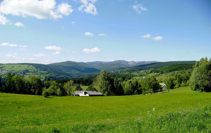 Okolí penzionu U Váňů Benecko v Krkonoších Ubytovíní v soukromí